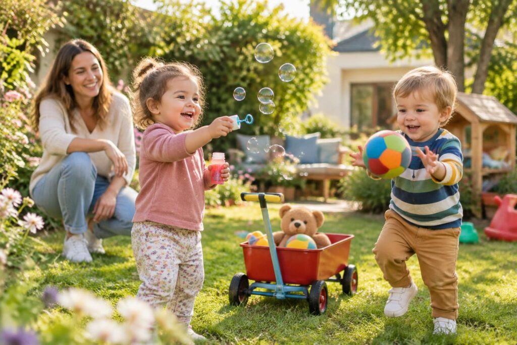 découvrez des jeux adaptés aux enfants de 2 ans, filles et garçons : idées d’activités ludiques et de jeux en extérieur pour apprendre en s’amusant.